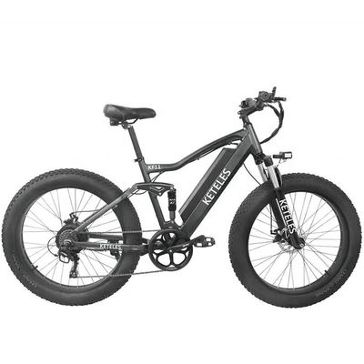 Quadro de liga de alumínio 48V 13AH Bateria de lítio Pneus gordos Bicicleta elétrica com motor de 1000W
