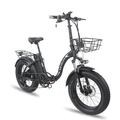 EU Warehouse 1000W 20x4.0 Fat Tire Folding Electric Bike com bateria de lítio de 48V 18Ah