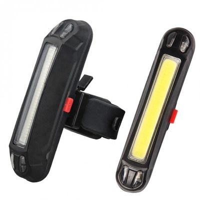 Lâmpada de LED de cauda de bicicleta recarregável USB para ABS PC