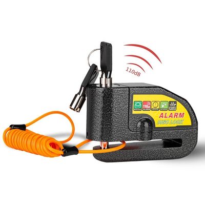 Alarme de vibração 110dB Bloqueio de motocicleta para segurança à prova d'água antiroubo