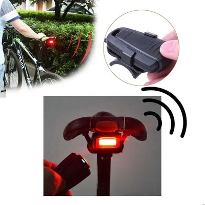 COB Fonte de luz brilhante Alarme anti-roubo de bicicleta sem fio com som de 110 dB