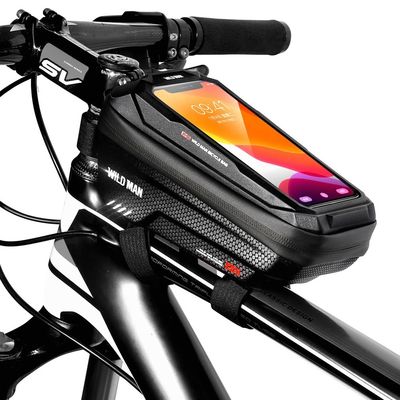 Caixa de telefone com tela sensível ao toque para MTB Pack 1L Capacidade Acessórios de bicicleta