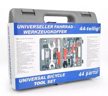 Kit de ferramentas de reparação de bicicletas portáteis 44pcs para bicicletas de montanha e estrada Tamanho de embalagem 34*32.5*28cm