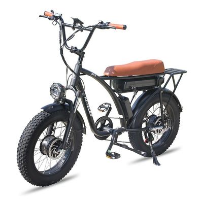 Bicicleta elétrica de pneus gordos de 20 polegadas com capacidade de bateria de 23AH e engrenagem de 7 velocidades na UE