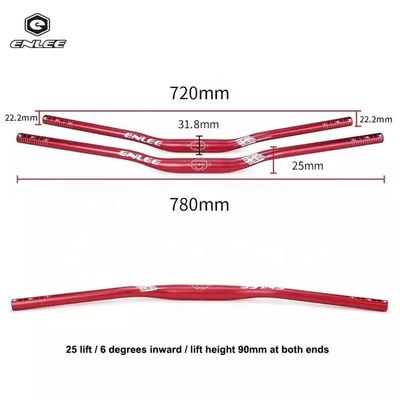 330g/353g Alumínio Ligação de Bicicleta Manobrista 31.8*720/780mm para os entusiastas de mountain bike
