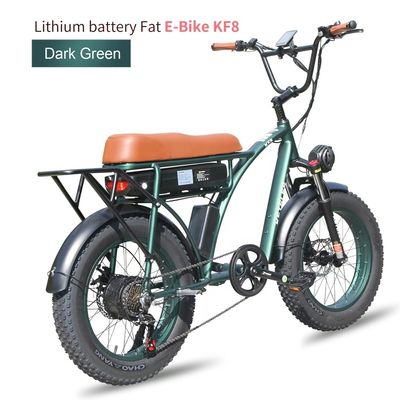 Bicicleta elétrica de pneus gordos de 20 polegadas com capacidade de bateria de 23AH e engrenagem de 7 velocidades na UE