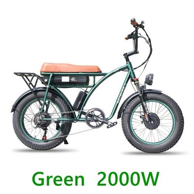 Bicicleta elétrica de bateria de lítio de 48V 23Ah com freio de disco mecânico e motor potente
