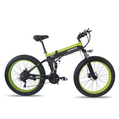 15AH Bateria 26x4.0 polegadas Bicicleta elétrica com motor de 1000W de alta potência e engrenagem de 7 velocidades