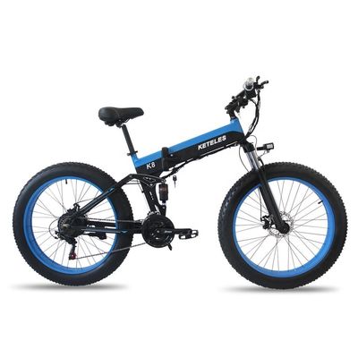 15AH Bateria 26x4.0 polegadas Bicicleta elétrica com motor de 1000W de alta potência e engrenagem de 7 velocidades