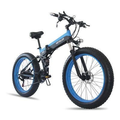 15AH Bateria 26x4.0 polegadas Bicicleta elétrica com motor de 1000W de alta potência e engrenagem de 7 velocidades