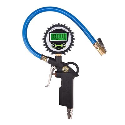 Alumínio Pneus Automóveis Pistola de inflação de ar Medidor de pressão digital de pneus 200 PSI Pressão máxima