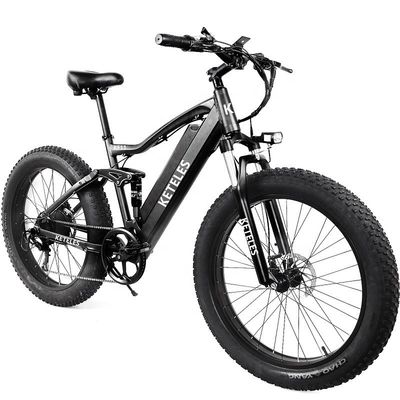 Quadro de liga de alumínio 48V 13AH Bateria de lítio Pneus gordos Bicicleta elétrica com motor de 1000W