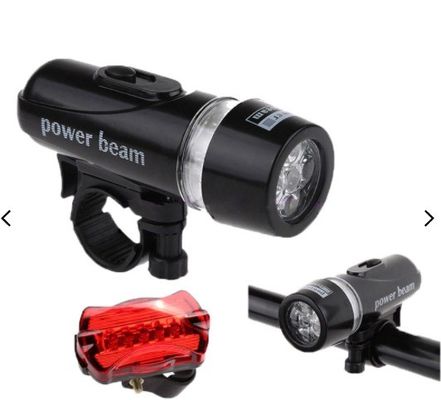 Alta luminosidade traseira da bicicleta girando luz feixe de energia 5 LED acessórios de bicicleta conjunto combinado