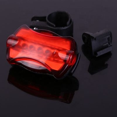 Alta luminosidade traseira da bicicleta girando luz feixe de energia 5 LED acessórios de bicicleta conjunto combinado
