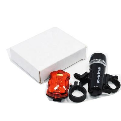 Alta luminosidade traseira da bicicleta girando luz feixe de energia 5 LED acessórios de bicicleta conjunto combinado