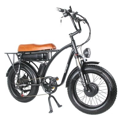 Bicicleta elétrica de motor duplo de 2000W com posição do motor do centro traseiro e tempo de carregamento de 3 horas