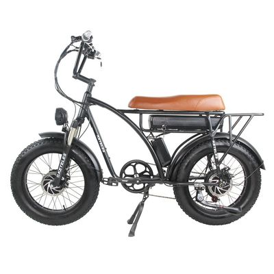 Bicicleta elétrica de motor duplo de 2000W com posição do motor do centro traseiro e tempo de carregamento de 3 horas