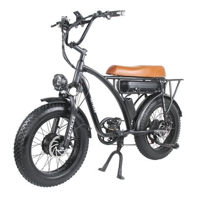 Bicicleta elétrica de motor duplo de 2000W com posição do motor do centro traseiro e tempo de carregamento de 3 horas