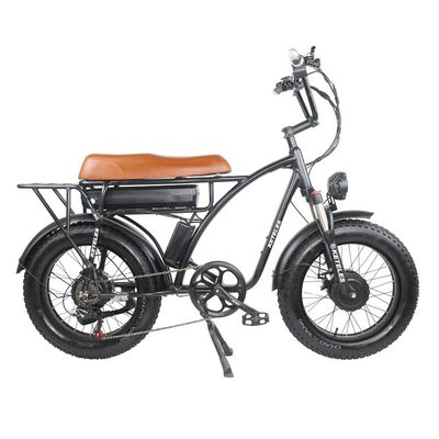 Bicicleta elétrica de motor duplo de 2000W com posição do motor do centro traseiro e tempo de carregamento de 3 horas