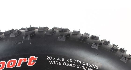 20x4.0 Snow Bike Black Fat Tire Beach Bike Rubber Outer Tires para 12-20inches e 2 kg