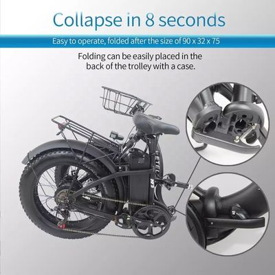 15AH Bateria de lítio Bicicleta elétrica dobrável EU Armazém Dropshipping com motor 250W