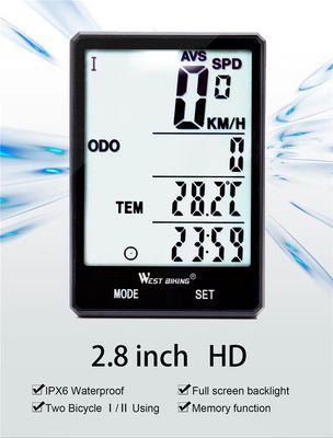 2.8 polegadas ABS Bike Computador para Sensor de Exercício Leve Speedometer sem fio por Inbike