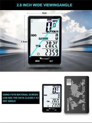 2.8 polegadas ABS Bike Computador para Sensor de Exercício Leve Speedometer sem fio por Inbike