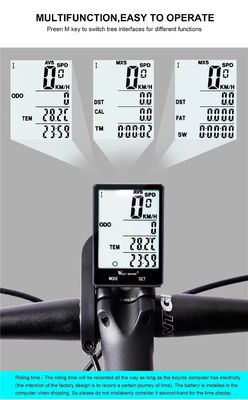 2.8 polegadas ABS Bike Computador para Sensor de Exercício Leve Speedometer sem fio por Inbike