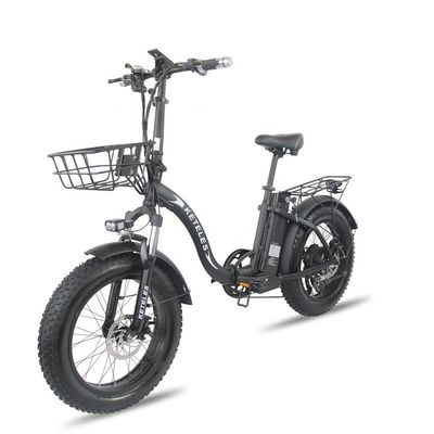 EU Warehouse 1000W 20x4.0 Fat Tire Folding Electric Bike com bateria de lítio de 48V 18Ah