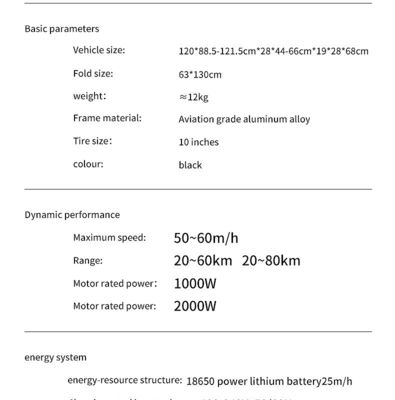 10/11 Inch 48V 60V 1000W 2000W High Power High Speed Cross-Country Scooter Elétrico