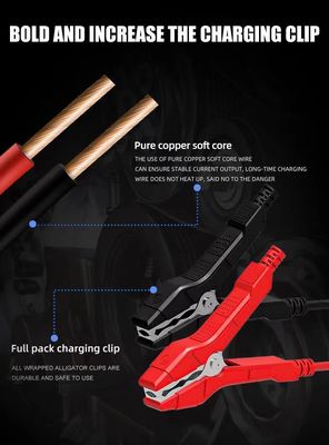 -Chic Design Foxsur 12V 24V 25A Carregador de Bateria Inteligente para Carros