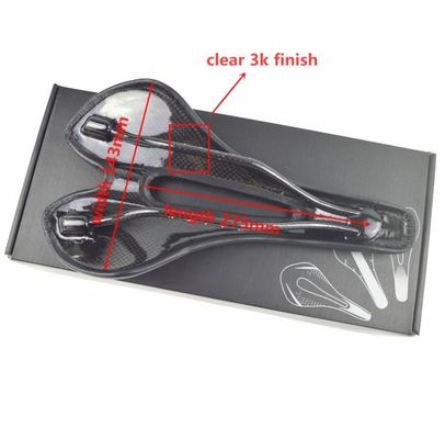 Cushion de bicicleta de fibra de carbono de 139g leve para todas as estações