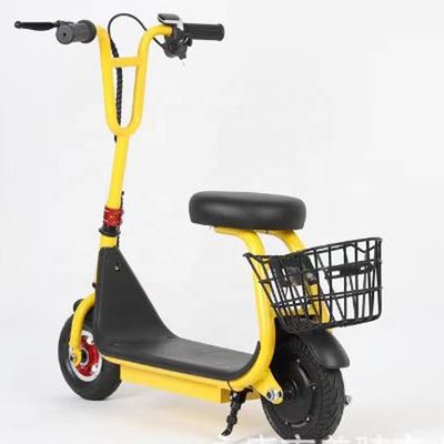 Scooter elétrico de 8 polegadas com cesta e assento Velocidade máxima 15 km/h Faixa por carga 8-10KM