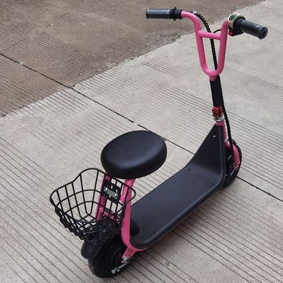 Scooter elétrico de 8 polegadas com cesta e assento Velocidade máxima 15 km/h Faixa por carga 8-10KM
