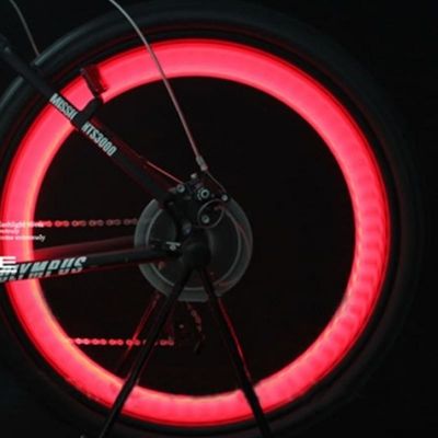 1 x Bateria de botão JWA Silicone Bike Light Frame para ciclismo colorido e divertido