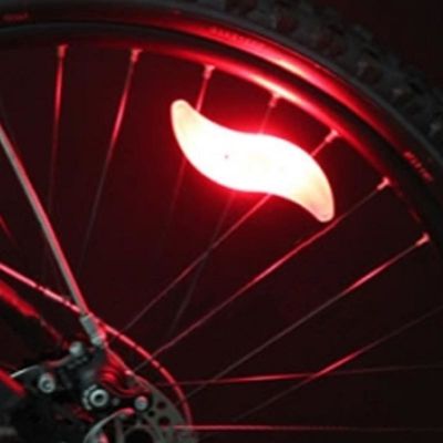 1 x Bateria de botão JWA Silicone Bike Light Frame para ciclismo colorido e divertido
