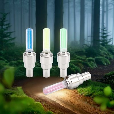Lâmpada flash de LED de bicicleta de estrada de montanha para raios da roda do motor válvula do pneu