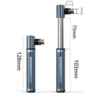 14.5*7.2*4.1cm Mini Universal Alumínio Alloy Bike Pump com AV FV e Schrader Valve