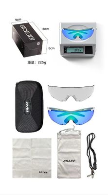 Imprimir Logotipo do Cliente Unisexo Personalizável Riml Óculos de bicicleta Óculos de mudança de cor