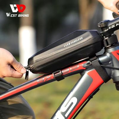 WEST BIKING 1-1.5L Saco de bicicleta EVA impermeável Concha dura e 145g para estrutura de bicicleta de estrada