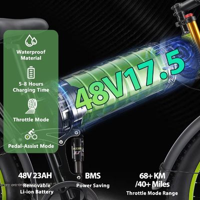 SHIMANO Front Derailleur 26 polegadas de bicicleta elétrica de cidade com bateria de lítio removível