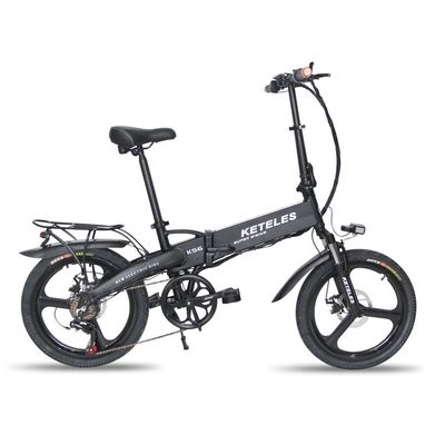 48V 350W 10AH bicicleta elétrica com 20 polegadas de quadro dobrável e 31-60km de alcance por potência
