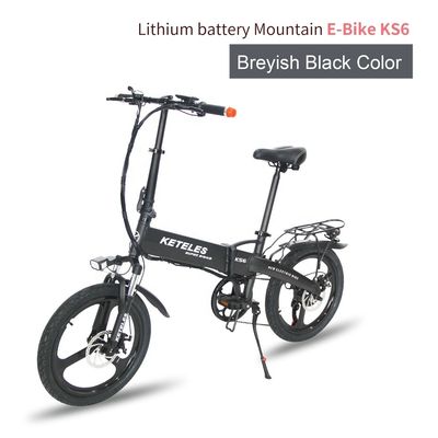 Mercado da UE Bicicleta elétrica dobrável de 20 polegadas com motor de 36 V 250 W e bateria de lítio de 10 AH