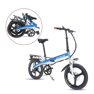 48V 350W 10AH bicicleta elétrica com 20 polegadas de quadro dobrável e 31-60km de alcance por potência