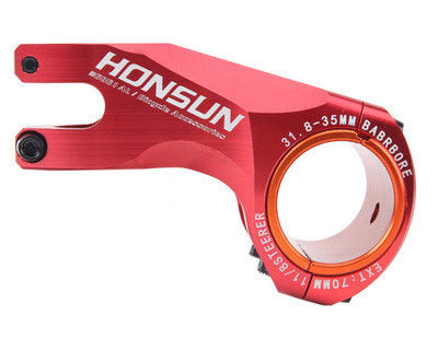 Vermelho 2021 MTB Colourful Stem Alloy 31.8/35*70mm 17 graus para XC AM Road Bike Handlebar