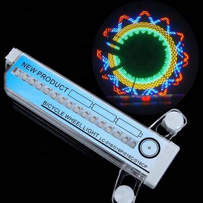 32 LED Flash Spoke Light Lamp para 24 polegadas Wheel Battery Powered Outdoor Cycling Lights