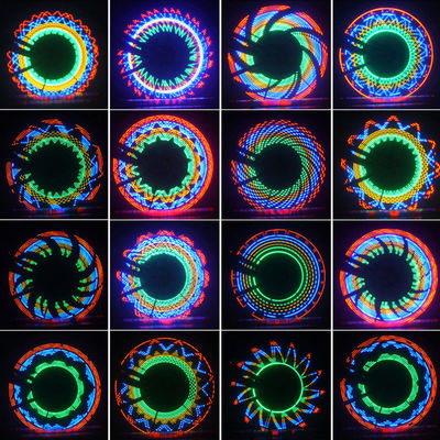32 LED Flash Spoke Light Lamp para 24 polegadas Wheel Battery Powered Outdoor Cycling Lights