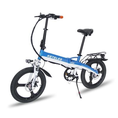 48V 350W 10AH bicicleta elétrica com 20 polegadas de quadro dobrável e 31-60km de alcance por potência