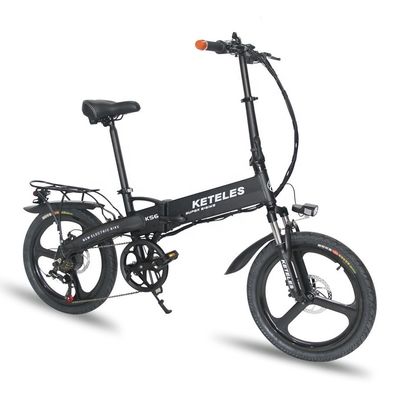 48V 350W 10AH bicicleta elétrica com 20 polegadas de quadro dobrável e 31-60km de alcance por potência