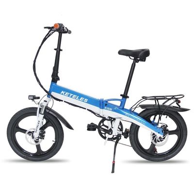 48V 350W 10AH bicicleta elétrica com 20 polegadas de quadro dobrável e 31-60km de alcance por potência